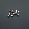 Fivela de Elo de Contas Redondas 2,4 mm (Preto Armeiro Galvanizado a Ferro)