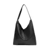 Bolso de mano tejido retro de alta gama, gran capacidad, piel suave, moderno, versátil para el uso diario, bolso de hombro, bolso de axila, bolso de moda para mujer