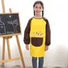 Avental de Pintura Infantil Jardim de Infância Pintura Arte Manga Longa Impermeável Uso Inverso Menino e Menina Avental de Bebê Babadouro