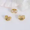 Tampão de brinco anti-queda DIY joias tampão de ouvido borboleta fivela de orelha antiderrapante fixo banhado a ouro 18K acessórios tampão de ouvido