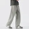 Otoño 2025 Nuevo Pantalón de Chándal de Punto Retro Japonés Holgado Talla Grande Scimitar para Hombre de Pierna Ancha Casual Moderno