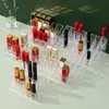 9/24/36/40 Compartimentos Transparente Estante de Almacenamiento para Labiales Caja Organizadora de Plástico para Escritorio Estante para Labiales Caja de Almacenamiento para Cosméticos