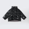 Ropa nueva de otoño e invierno para hombres, mujeres y niños, ropa para niños grandes, cuello de niño, chaqueta de plumón reversible, sin lavado, corta, al por mayor