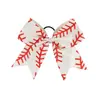 Venta Caliente Transfronteriza Europea y Americana Niños Banda para el Cabello de Cuero con Lazo Goma Elástica para Softball Fútbol Porristas Accesorios para el Cabello