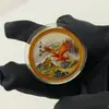 Cinco Bendiciones, Grandes Planes, Buena Suerte, Flores Floreciendo, Medallas Conmemorativas de Riqueza, Monedas Coloridas Propicias y Deseosas, Regalos de Evento