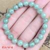 Pulsera Imitación Cuarcita Jade Shetai Calcedonia Joyería de Cristal Círculo Único Pulsera de Pareja para Hombres y Mujeres Estilo Verano