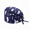 Gorro de Enfermera de Quirófano Transfronterizo con Estampados Lindos, Gorro de Cocina de Algodón Puro para Mujer, Gorro de Doctor de Belleza Bucal para Hombre, Gorro de Quimioterapia