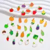 Série de Frutas e Vegetais Mais Vendida no Exterior Pingentes com Gotejamento de Óleo Acessórios de Joias de Liga DIY Pingentes Decorativos para Colar e Pulseira