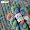 Hilo de Lana Multicolor Teñido a Mano para Tejer Suéteres Adelgazantes, Suéteres Degradados, Bufandas, Gorros para Bebé, Chales, Teñido Degradado de Lana Pura