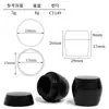 Material de Embalagem Personalizado Mingli Material 5Gpp Tanque de Água Preto em Formato de Tampa Plana Frasco para Máscara Frasco para Creme Facial Frasco de Boca Larga para Creme