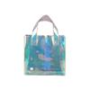 Bolsa tote de PVC láser al por mayor regalo de boda vacaciones bolsa de regalo transparente bolsa de regalo bolsa de gelatina logo impreso