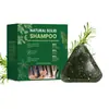 Jabón artesanal para el cuidado del cabello con hoja de Platycladus orientalis y cabello de Usman, mejora el frizz, nutre el cabello, jabón champú herbal fortalecedor del cabello