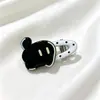 Presilha de cabelo de gatinho preto fofa para crianças, presilha de cabelo para franja de meninas, presilha BB para meninas, grampo lateral, acessório de cabelo