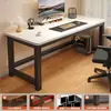 Escritorio de Computadora para Dormitorio, Escritorio para Estudio en Casa, Escritorio Sencillo de Sobremesa para Vivienda de Alquiler, Escritorio de Oficina Rectangular Moderno Minimalista