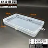 Caja Plana Rectangular Transparente para Accesorios de Pesca con Tornillo en Varios Tamaños, Caja Vacía para Dibujo, Pegatinas, Rompecabezas de Juguete para Niños, DIY