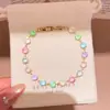 Pulsera con Cierre Redondo Geométrico de Circonita Dopamina Diseño de Nicho Versátil Joyería de Mano Exquisita Moderna Sencilla