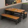 Mesa y silla de comedor pequeño restaurante comedor puesto de fideos taburete desayuno mala tang té de leche tienda de snacks mesa de comedor establecimiento de catering comercial