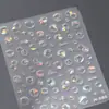 Tiesu Verano Gelatina Transparente Medusa Pegatinas para Uñas de Burbujas M1167 Simple y Versátil Estilo Oceánico Serie de Conchas