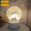 Luz Ambiente Luz Noturna 3D Lâmpada de Mesa de Cabeceira LED para Quarto Presente de Inauguração de Empresa com Logotipo Gravado e Brilho Ajustável