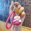 Llavero Colgante Oso Violento de Dibujos Animados de Resina Encanto para Bolso de Pareja Cordón para Llave de Coche Colgante para Teléfono Pequeño Regalo