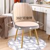 Silla de comedor nórdica de madera maciza, moderna y sencilla, para el hogar, para apartamento pequeño, estilo crema, con mesa y silla, respaldo suave y taburete.