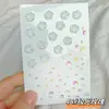 Cara Cara Autoadhesivo Maquillaje Pegatina Ceja Diamante Pegatina Bola de Diamante Niños Mariposa Tul Hilo de Seda Escenario Actuación