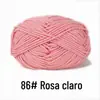 Yi Mian Fio de Algodão Leite de 4 Cabos Lã Média-grossa Novelo Crochê Sapatos Boneca Suéter Tricotado à Mão diy Pacote de Material