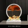 Pintura de Arena Fluida Reloj de Arena Adorno de Escritorio para Sala de Estar Entrada de Casa Puerta Mueble de TV Pasillo Estante de Vino Decoración Juego Móvil de Tres Piezas