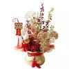 Saco da Sorte tamanho pequeno vaso phalaenopsis Cerâmica de Flor de Ferro vaso Salgueiro Prateado Hólia planta verde flor artificial ornamentos estilo Chinês Novo