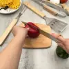 Juego de 4 Utensilios para Barbacoa de Acero Inoxidable Transfronterizos Juego de Parrilla para Barbacoa de Madera de Loto Cuchillo y Tenedor para Barbacoa al Aire Libre Juego de 2 Piezas