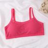 Ropa interior de algodón para estudiantes en stock sin varillas, diseño fino con pliegues en la espalda, anti-exposición, espalda sexy y hermosa, ropa interior para jóvenes, pedido extranjero
