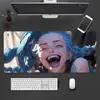 Mouse Pad Anime Bidimensional Grande, Tapete de Mesa Extra Grande para Uso em Jogos e Escritório, Mouse Pad de Computador Espessado Antiderrapante