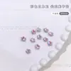 Decorações Coloridas de Estrela de Cinco Pontas para Unhas, Estrelas Transparentes Brancas e Rosas Super Brilhantes, Acessórios para Unhas com Strass de Vidro K9 de Fundo Pontiagudo e Formato Irregular