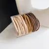 Goma para coleta alta estilo coreano de alta elasticidad, banda negra versátil para el pelo, nueva y elegante cuerda elástica para el pelo 2026