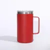 Caneca com Alça 24oz Aço Inoxidável 304 Copo com Isolamento a Vácuo Copo de Café para Escritório Copo de Água Copo Portátil para Presente