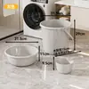 Set de tocador estudiantil de plástico grueso de alta calidad para el regreso a clases, cubeta de agua y lavabo de plástico engrosado para uso en dormitorio