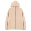 Sudadera con cremallera pesada de otoño e invierno, nueva, 400g, chaqueta, color puro, con capucha, niebla, moda urbana, marca de tendencia, chaqueta al por mayor para hombres y mujeres