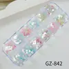 Abalorios para Uñas Nuevo Sirena Fantasía Brillo Lentejuelas 12 Compartimentos Caja Larga Joyería DIY Set de Lentejuelas para Joyería