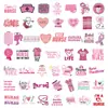 50 pegatinas de graffiti en inglés de enfermera rosa transfronterizas, pegatinas decorativas impermeables personalizadas para cajas de medicamentos, fundas de teléfono y equipaje