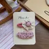Nuevo Pasador de Pelo con Lazo de Lentejuelas Rosa Dulce Estilo Coreano, Pasador de Tela Hecho a Mano para Niños con Flequillo y Cabello Fino, Accesorio para el Cabello de Niñas