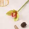 Flores Artificiales Plantas Verdes Flores de Seda Flores de Simulación Phalaenopsis Individual Arreglo Floral para Sala de Té China Accesorios para Disparos Decoración Flores Decorativas