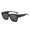 Nuevas Gafas de Sol Clip-On de Marco Cuadrado para Hombres, Modernas Gafas Polarizadas para Mujeres, Portátiles para Conducir, Protección UV, Versátiles al por Mayor