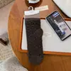 Calcetines florales otoñales suaves para mujer, de longitud media hasta la pantorrilla, estilo dulce, cuento de hadas de hojas verdes retro, estilo preppy, calcetines sin costuras con volantes
