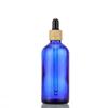 Botella de Vidrio Azul para Aceite Esencial Botella Vacía Botella con Gotero de Cabezal de Plástico Esencia a Prueba de Luz Solución Original Muestra Cosméticos Botella de Relleno Venta al por Mayor