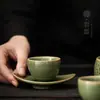 Xícara de Chá Retrô Bambu Ciano Cerâmica Kung Fu Conjunto de Chá Xícara de Chá Doméstica Tigela de Chá Xícara do Mestre Xícara Única Xícara Pessoal Venda por Atacado