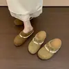 Zapatos de estilo retro Birkenstock con correas de cordón y lazos, pantuflas versátiles de punta cerrada para mujer, nuevas pantuflas slip-on antideslizantes de otoño 2026