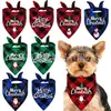 Bufanda Triángulo Navideña para Mascotas Transfronteriza Cuadros Perro y Gato Babero Bufanda Estampada con Diseños Personalizables