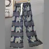 Pantalones de Pijama de Algodón y Seda Estilo Coreano para Mujer, Nuevos de Verano 2025, Pantalones Rectos Sueltos Casuales de Gama Alta que se Pueden Usar Afuera como Pantalones de Casa