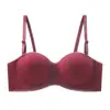 Sujetador Redondo sin Costuras para Mujeres con Pecho Pequeño, Push-Up y Aumento, Sin Aros, Anticaída, Sujetador Deportivo de Pecho Plano Engrosado