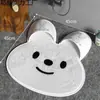 Cepillo de silicona para pies con diseño de conejo de dibujos animados para baño, cepillo de pies manos libres, elimina eficazmente las células muertas viejas de los pies, antideslizante